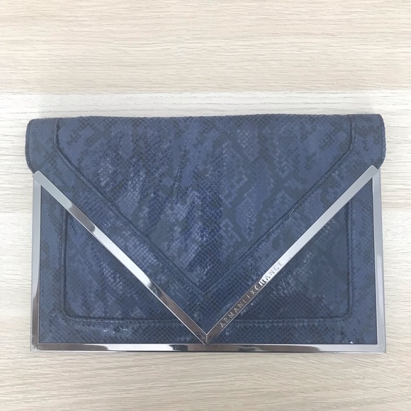 armani exchange clutch